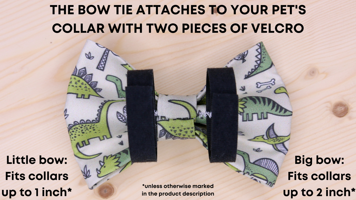 Velcro dog bow sales tie