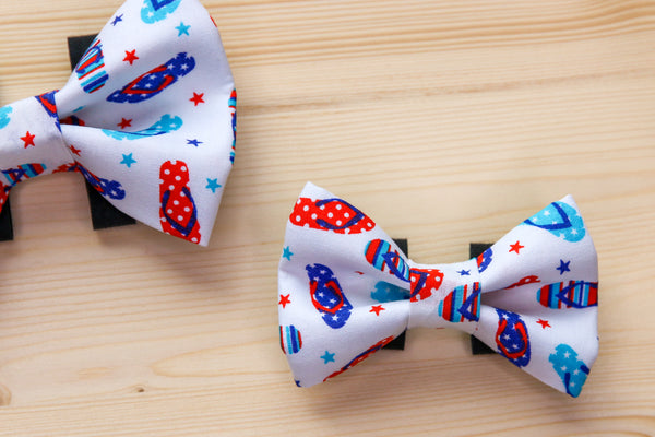 Red, White, & Shoe Bow Tie