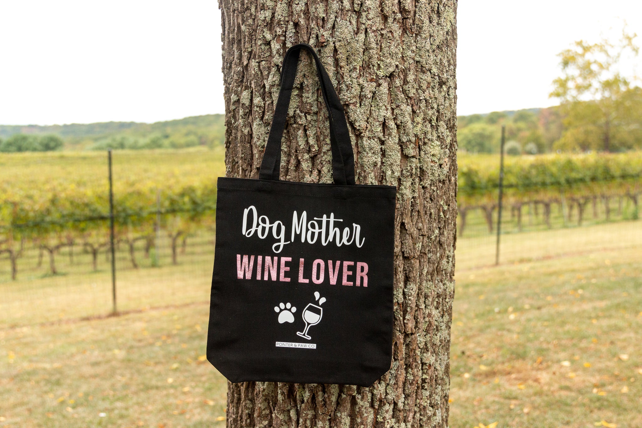 Dog Mother Wine Lover Tote Bag