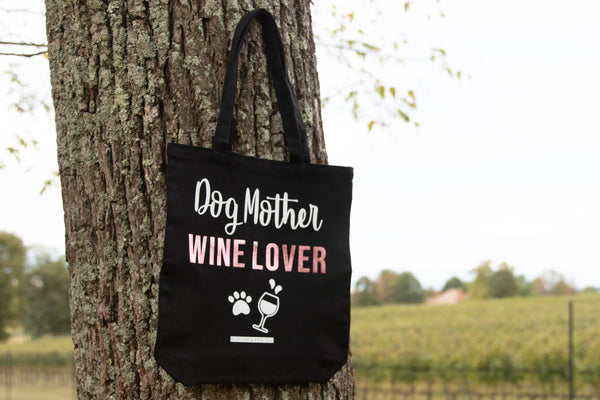 Dog Mother Wine Lover Tote Bag